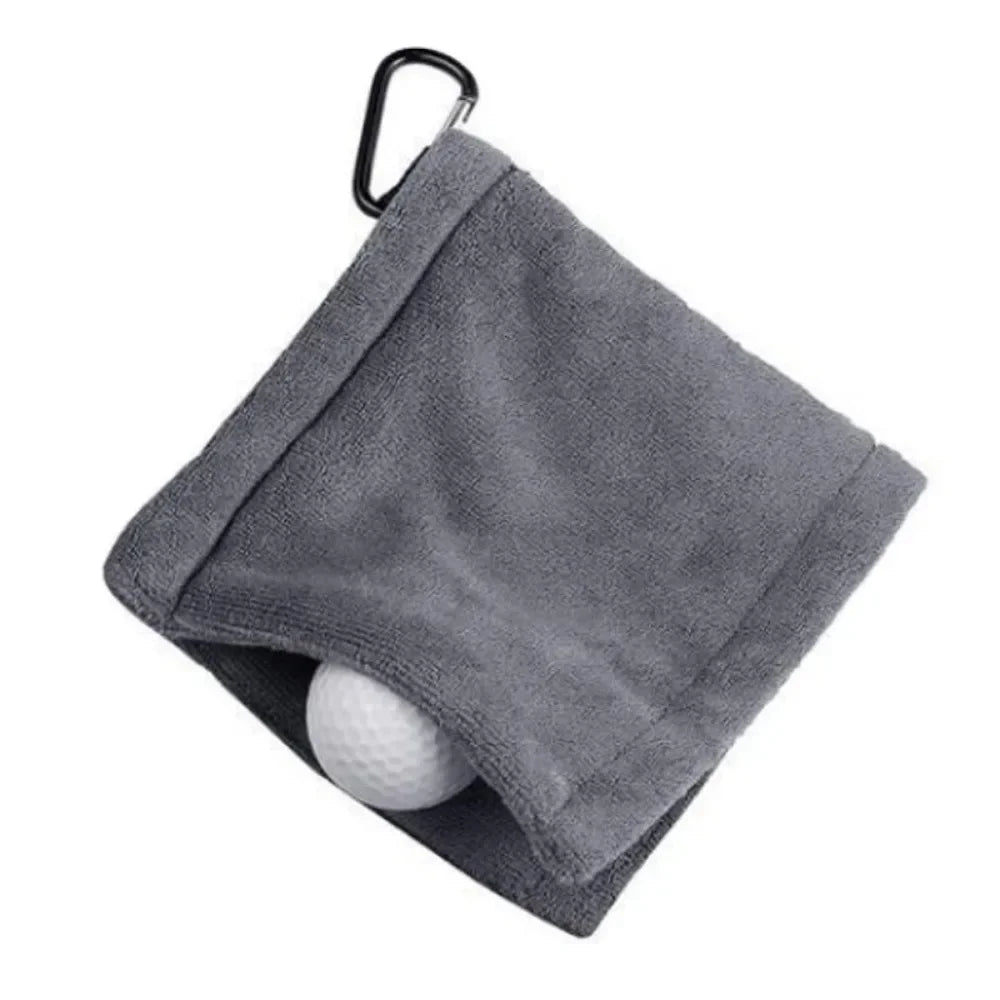 Microfibre Golf Ball & Club Cleaning Towel with Hook