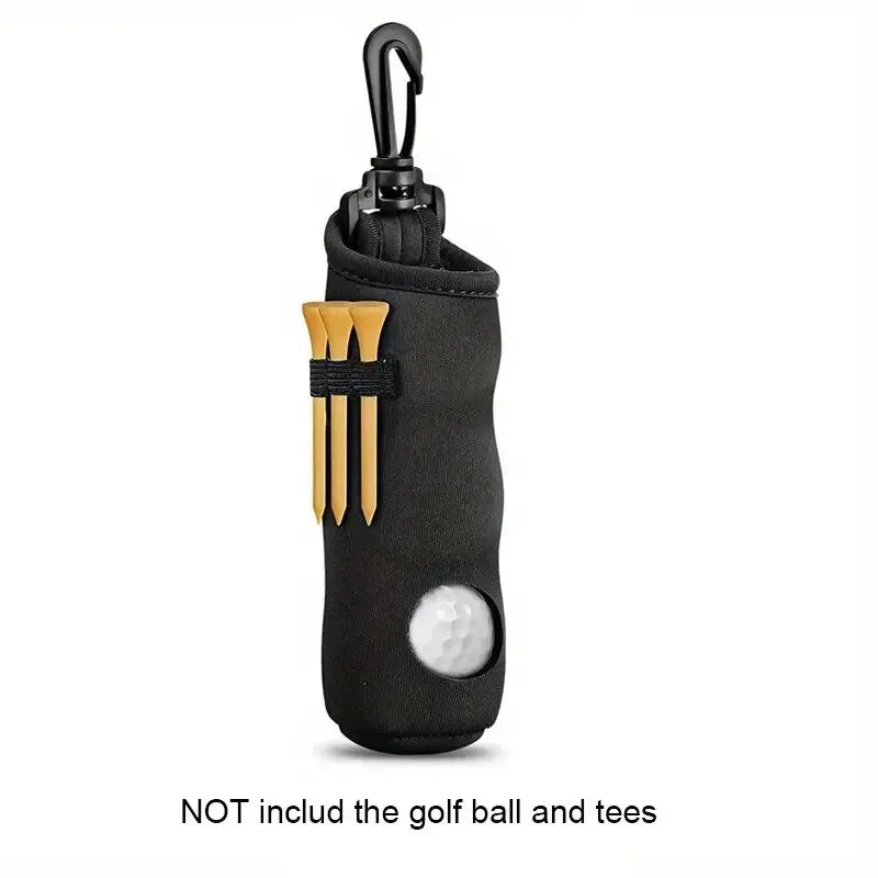 Golf Ball & Tee Holder with Clip