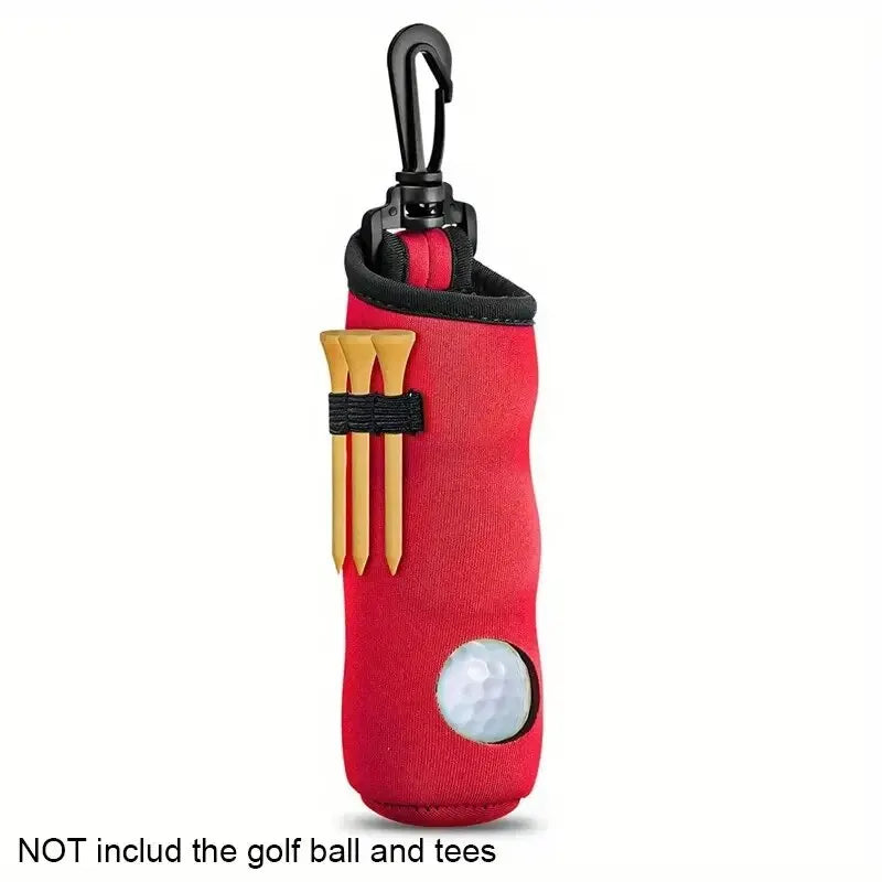 Golf Ball & Tee Holder with Clip
