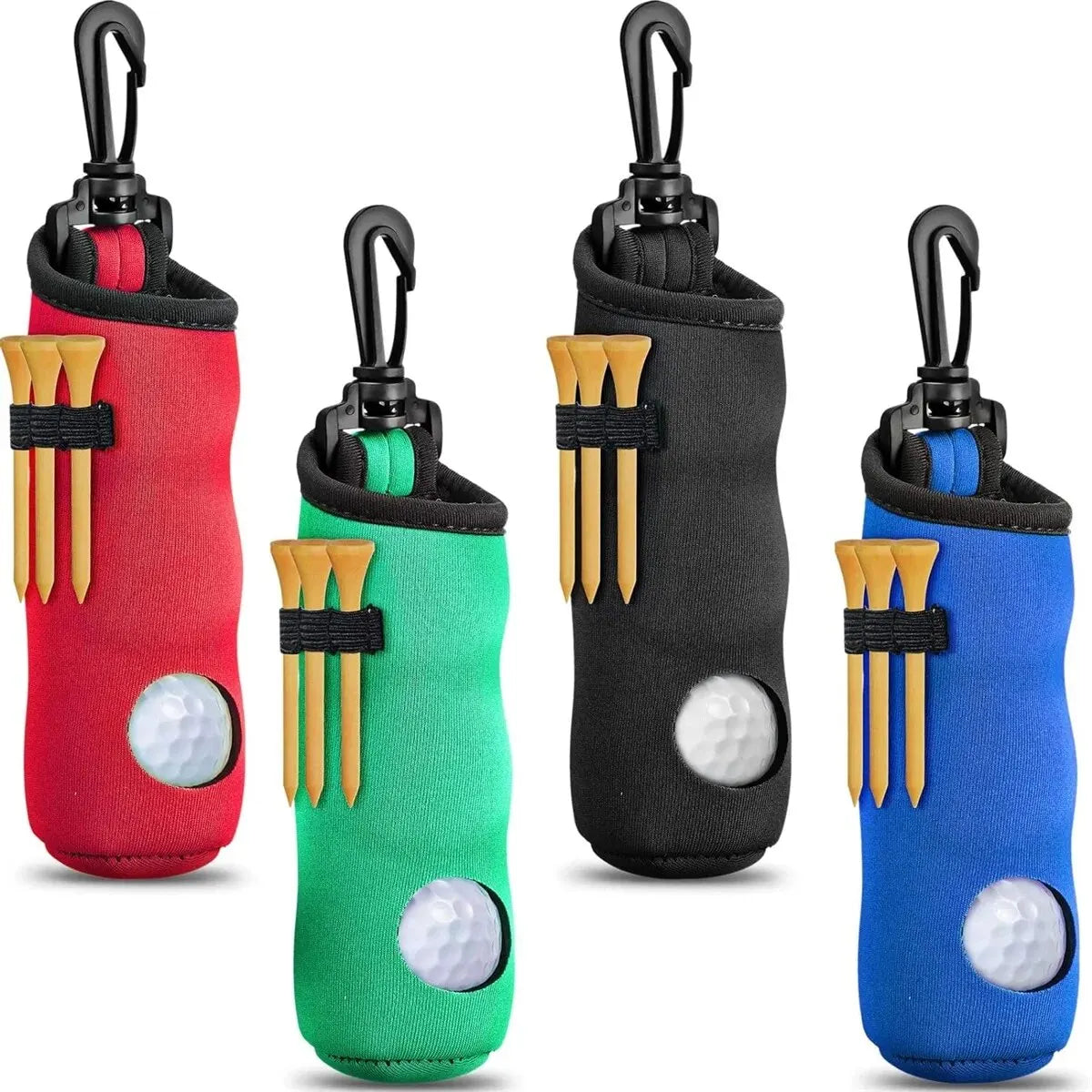 Golf Ball & Tee Holder with Clip
